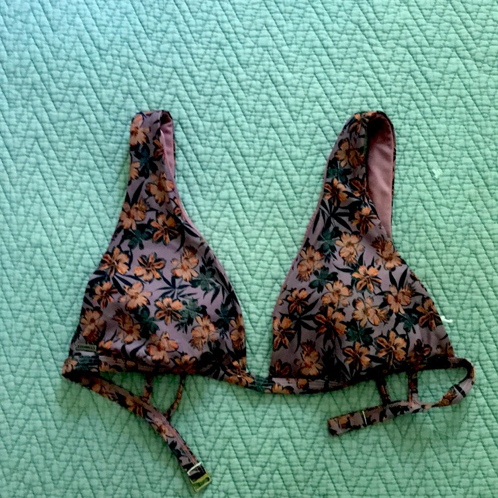 Floral bikini top